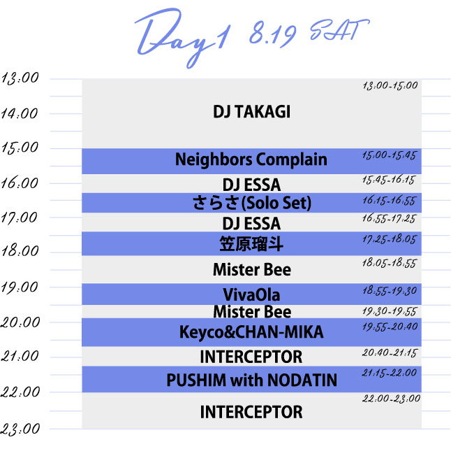 タイムテーブル day1